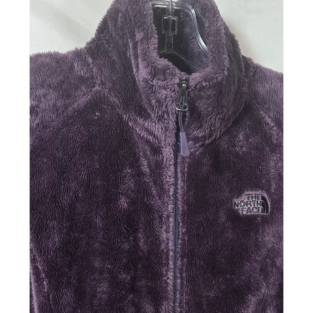 The North Face Women's Fuzzy Fleece Jacket Purple Zip Up‎ Outerwear Size Small